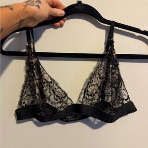 LOUNGE Black Lace Bralette